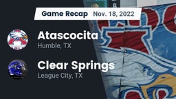 Recap: Atascocita  vs. Clear Springs  2022