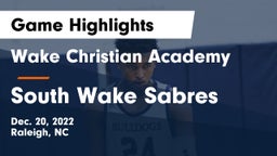 Wake Christian Academy  vs South Wake Sabres Game Highlights - Dec. 20, 2022