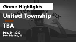 United Township vs TBA Game Highlights - Dec. 29, 2022