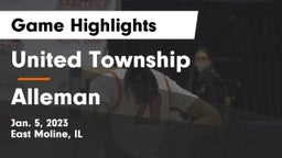 United Township vs Alleman  Game Highlights - Jan. 5, 2023