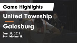 United Township vs Galesburg  Game Highlights - Jan. 28, 2023