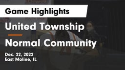 United Township vs Normal Community  Game Highlights - Dec. 22, 2022