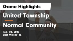 United Township vs Normal Community Game Highlights - Feb. 21, 2023