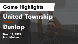 United Township vs Dunlap  Game Highlights - Nov. 14, 2023