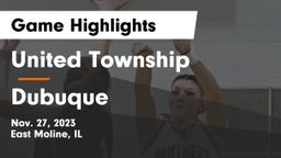 United Township vs Dubuque  Game Highlights - Nov. 27, 2023