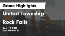 United Township vs Rock Falls  Game Highlights - Dec. 12, 2023