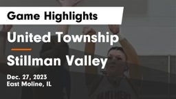 United Township vs Stillman Valley  Game Highlights - Dec. 27, 2023