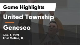 United Township vs Geneseo  Game Highlights - Jan. 4, 2024