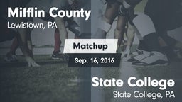 Matchup: Mifflin County HS vs. State College  2016