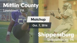 Matchup: Mifflin County HS vs. Shippensburg  2016