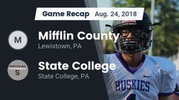 Recap: Mifflin County  vs. State College  2018