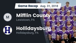 Recap: Mifflin County  vs. Hollidaysburg  2018