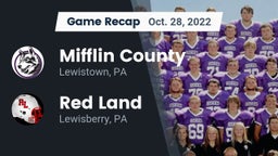 Recap: Mifflin County  vs. Red Land  2022