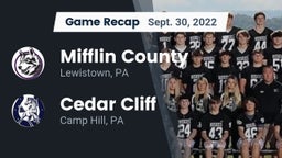 Recap: Mifflin County  vs. Cedar Cliff  2022