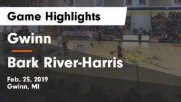 Gwinn  vs Bark River-Harris  Game Highlights - Feb. 25, 2019