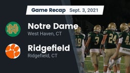Recap: Notre Dame  vs. Ridgefield  2021
