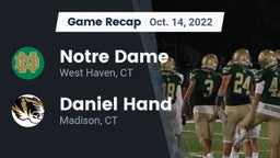 Recap: Notre Dame  vs. Daniel Hand  2022