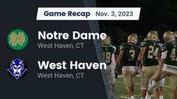 Recap: Notre Dame  vs. West Haven  2023