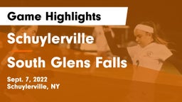 Schuylerville  vs South Glens Falls  Game Highlights - Sept. 7, 2022