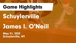 Schuylerville  vs James I. O'Neill  Game Highlights - May 31, 2023
