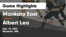 Mankato East  vs Albert Lea  Game Highlights - Feb. 18, 2022