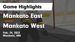 Mankato East  vs Mankato West  Game Highlights - Feb. 24, 2022
