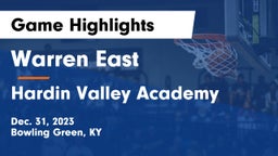 Warren East  vs Hardin Valley Academy Game Highlights - Dec. 31, 2023