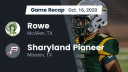 Recap: Rowe  vs. Sharyland Pioneer  2020