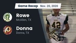 Recap: Rowe  vs. Donna  2020