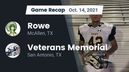 Recap: Rowe  vs. Veterans Memorial 2021