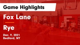 Fox Lane  vs Rye  Game Highlights - Dec. 9, 2021