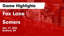 Fox Lane  vs Somers  Game Highlights - Dec. 27, 2023
