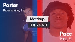Matchup: Porter  vs. Pace  2016
