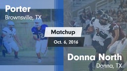 Matchup: Porter  vs. Donna North  2016