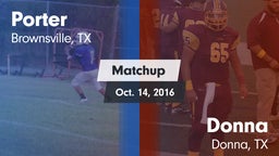 Matchup: Porter  vs. Donna  2016