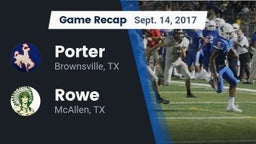 Recap: Porter  vs. Rowe  2017