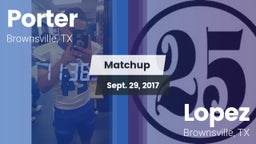 Matchup: Porter  vs. Lopez  2017