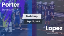 Matchup: Porter  vs. Lopez  2019