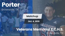 Matchup: Porter  vs. Veterans Memorial E.C.H.S. 2019