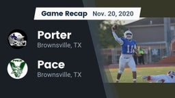 Recap: Porter  vs. Pace  2020
