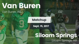 Matchup: Van Buren High vs. Siloam Springs  2017