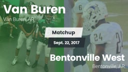 Matchup: Van Buren High vs. Bentonville West 2017