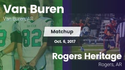 Matchup: Van Buren High vs. Rogers Heritage  2017