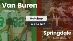 Matchup: Van Buren High vs. Springdale  2017