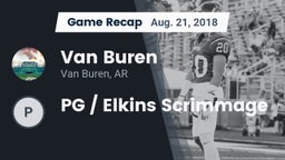 Recap: Van Buren  vs. PG / Elkins Scrimmage 2018