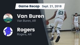 Recap: Van Buren  vs. Rogers  2018