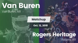 Matchup: Van Buren High vs. Rogers Heritage  2018