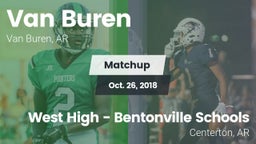 Matchup: Van Buren High vs. West High - Bentonville Schools 2018