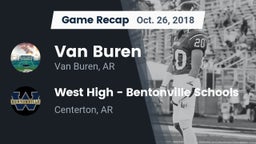 Recap: Van Buren  vs. West High - Bentonville Schools 2018