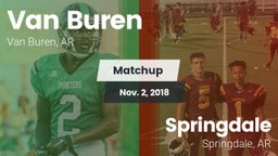 Matchup: Van Buren High vs. Springdale  2018